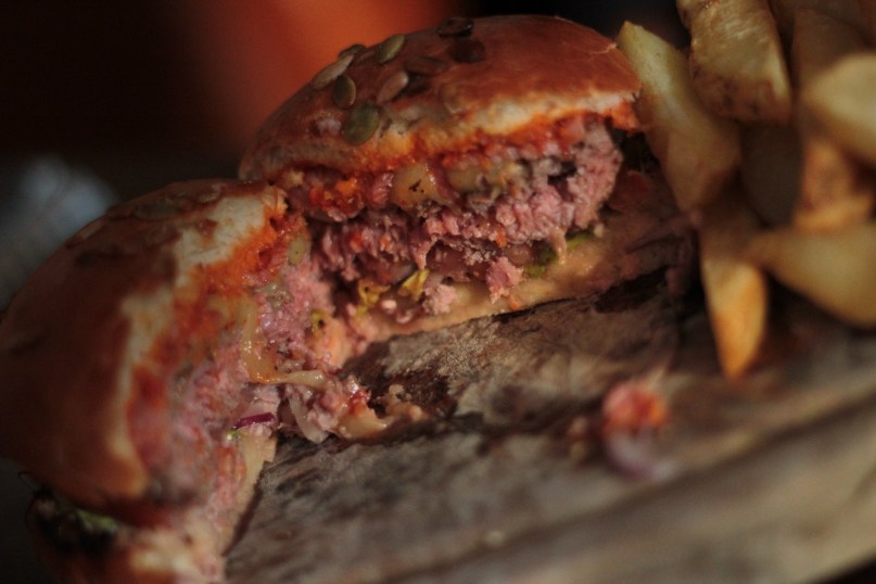 IMG_0073 Inside the Grosvenor Oxtail & Bone Marrow Burger