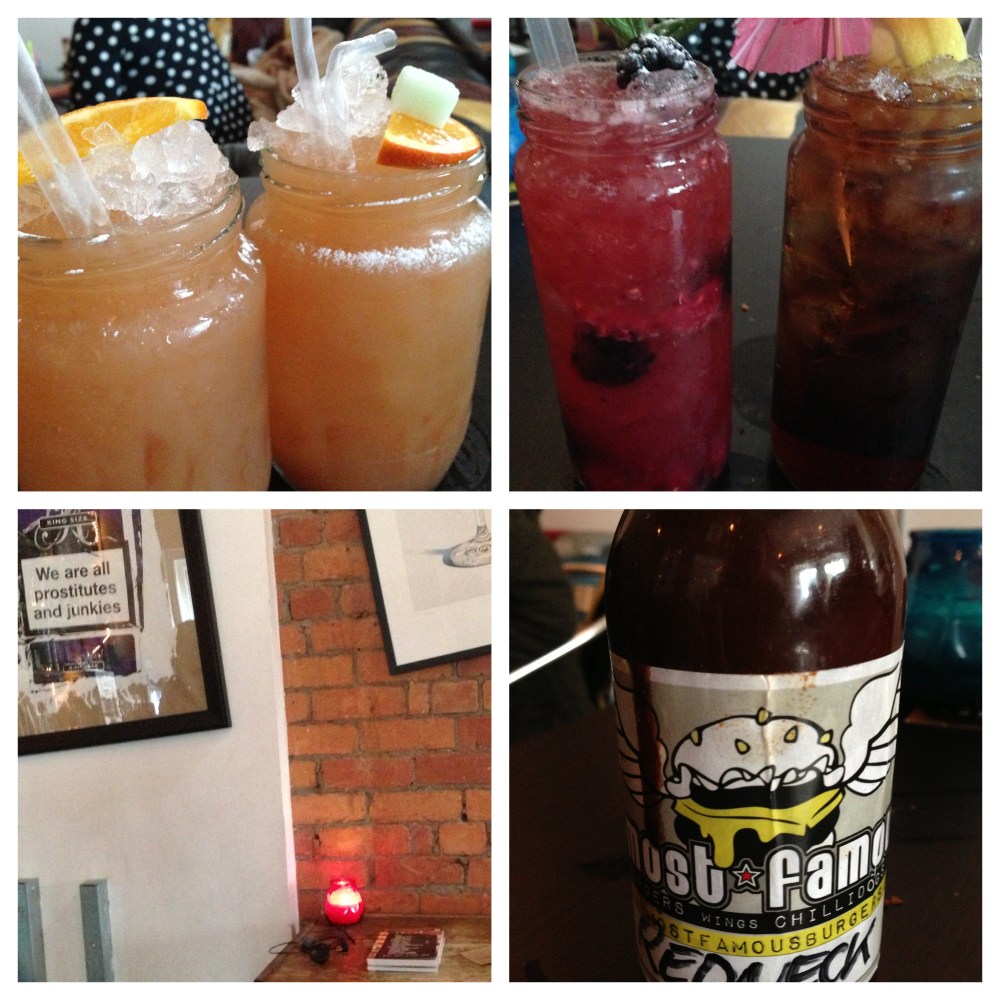 Top left: Tiger Blood / Top right: Bitch Juice & Drug Store Bandit / Bottom right: Redneck sauce