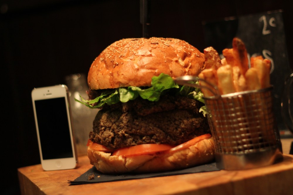 We put a phone next to it, for size comparison.