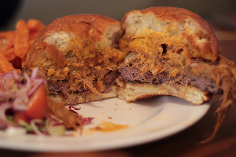 Inside the Pulled Pork Burger