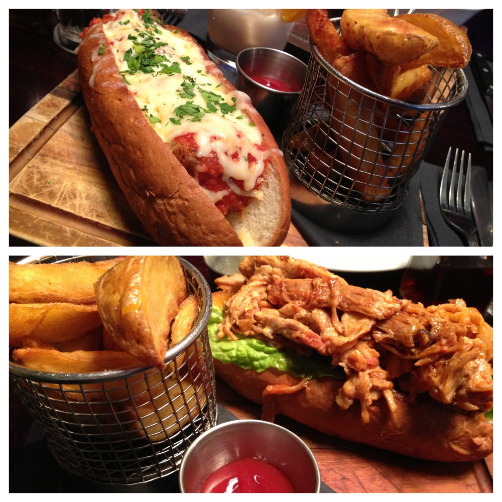 Both are served with handcut chips for £8.95