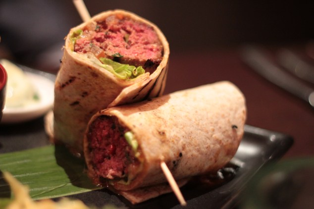 The patty was very well cooked, even if it was an odd shape...