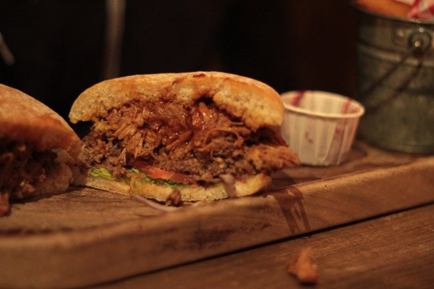 Despite a poor bun, the pulled pork burger was pretty great!