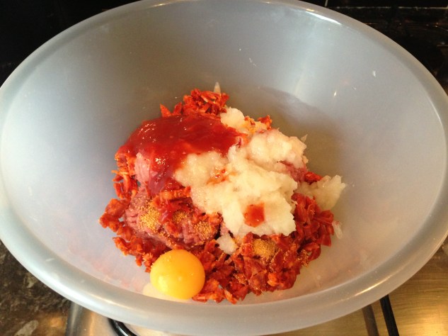 Mix together in the bowl