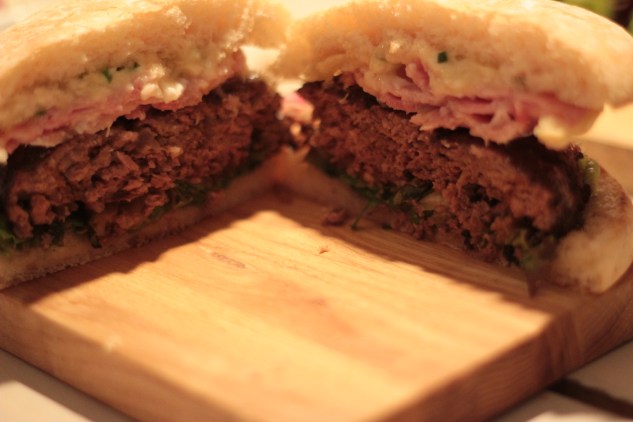 Inside the Bacon & Brie Burger