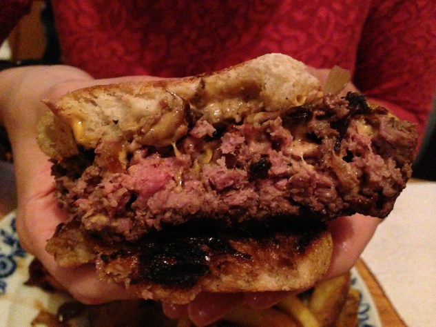 Inside Da Woiks. Medium patty.