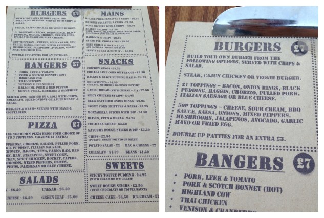 The Menu (click to enlarge)