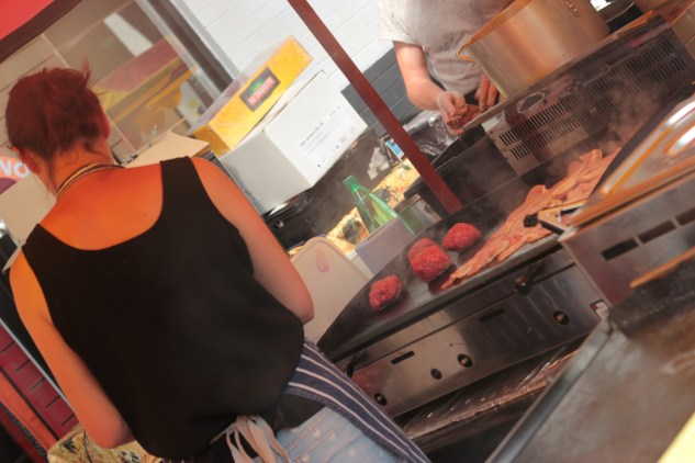 Burgers were freshly made