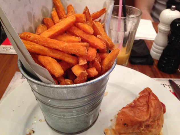 The sweet potato fries were outstanding.