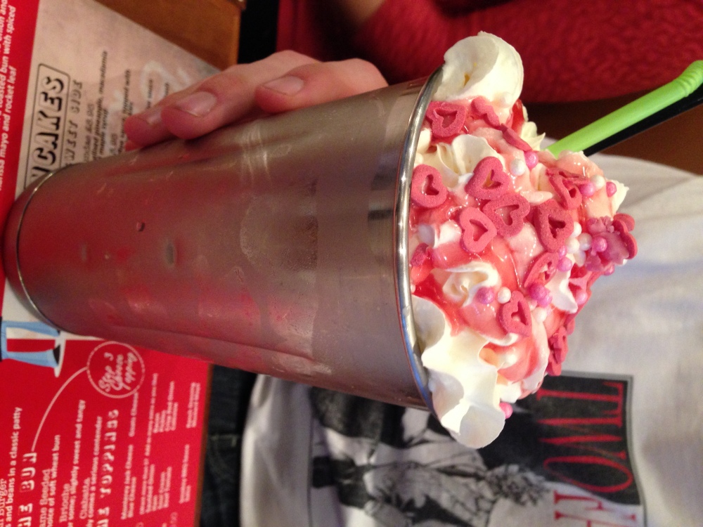 One of the many monstrous milkshakes at Tribeca