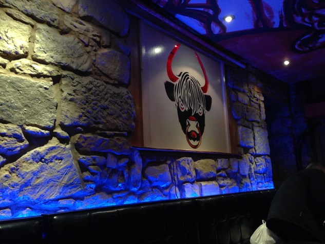 The decor seemed very Twin Peaks meets Texas Chainsaw Massacre.