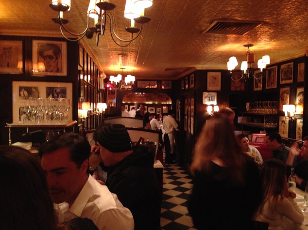 Inside the restaurant...