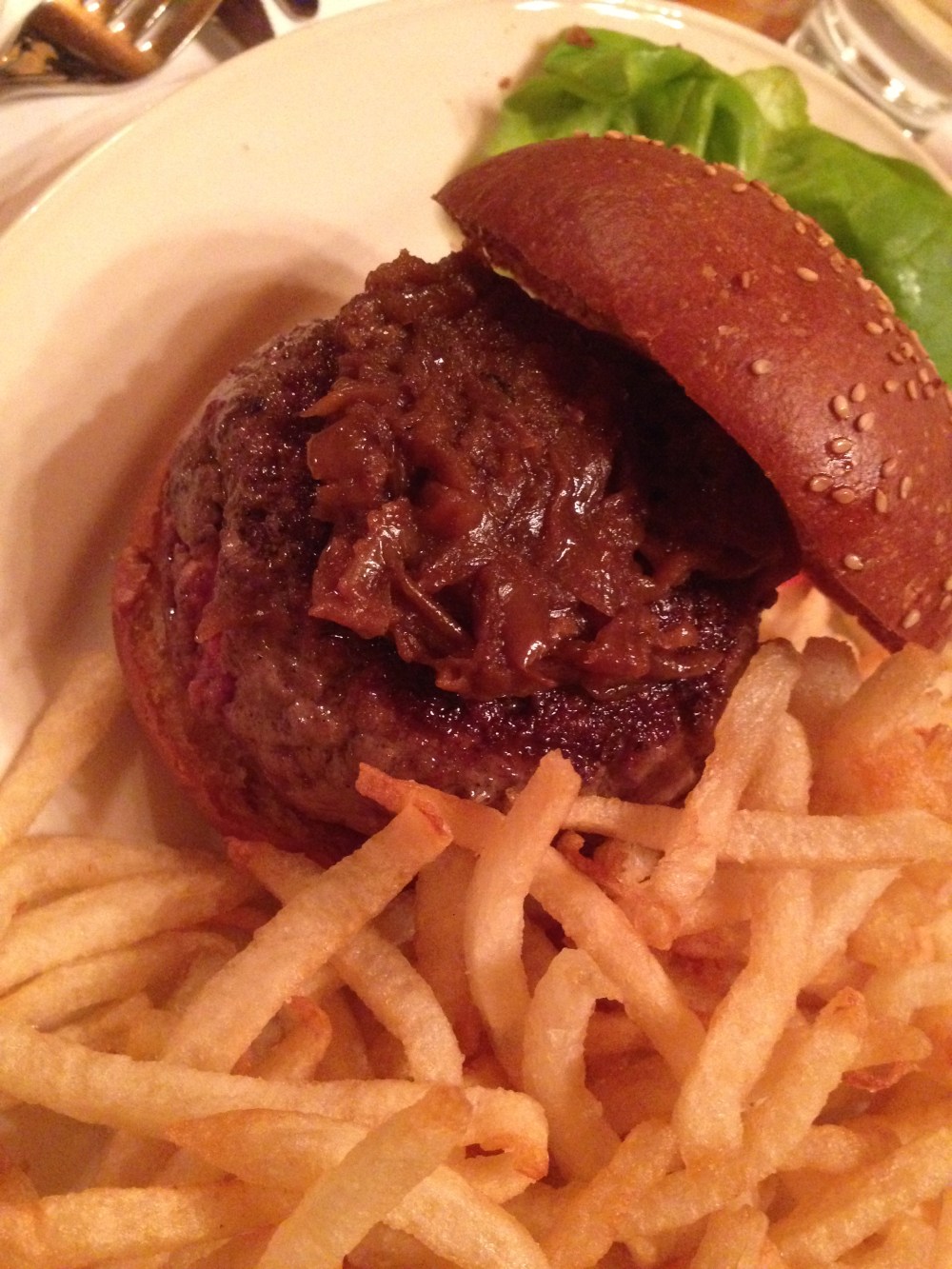 Served with skinny fries...