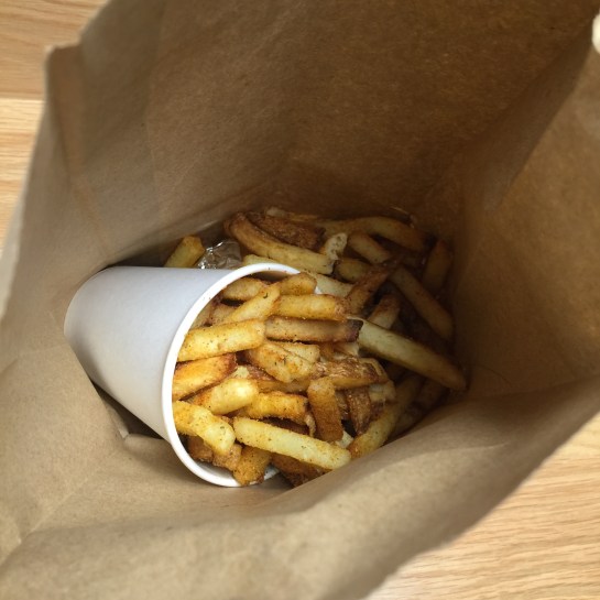 Even a regular portion of fries is massive. Expect to find them on top of, around and under your burger.
