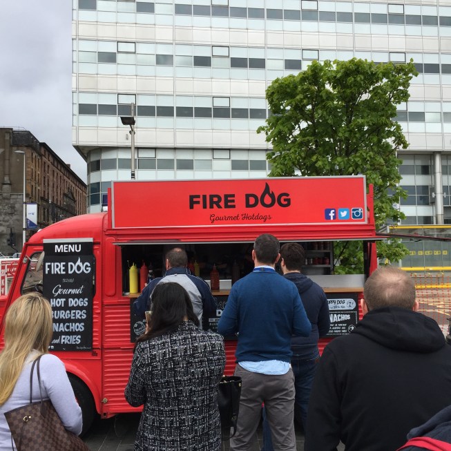 Long lines at Fire Dog